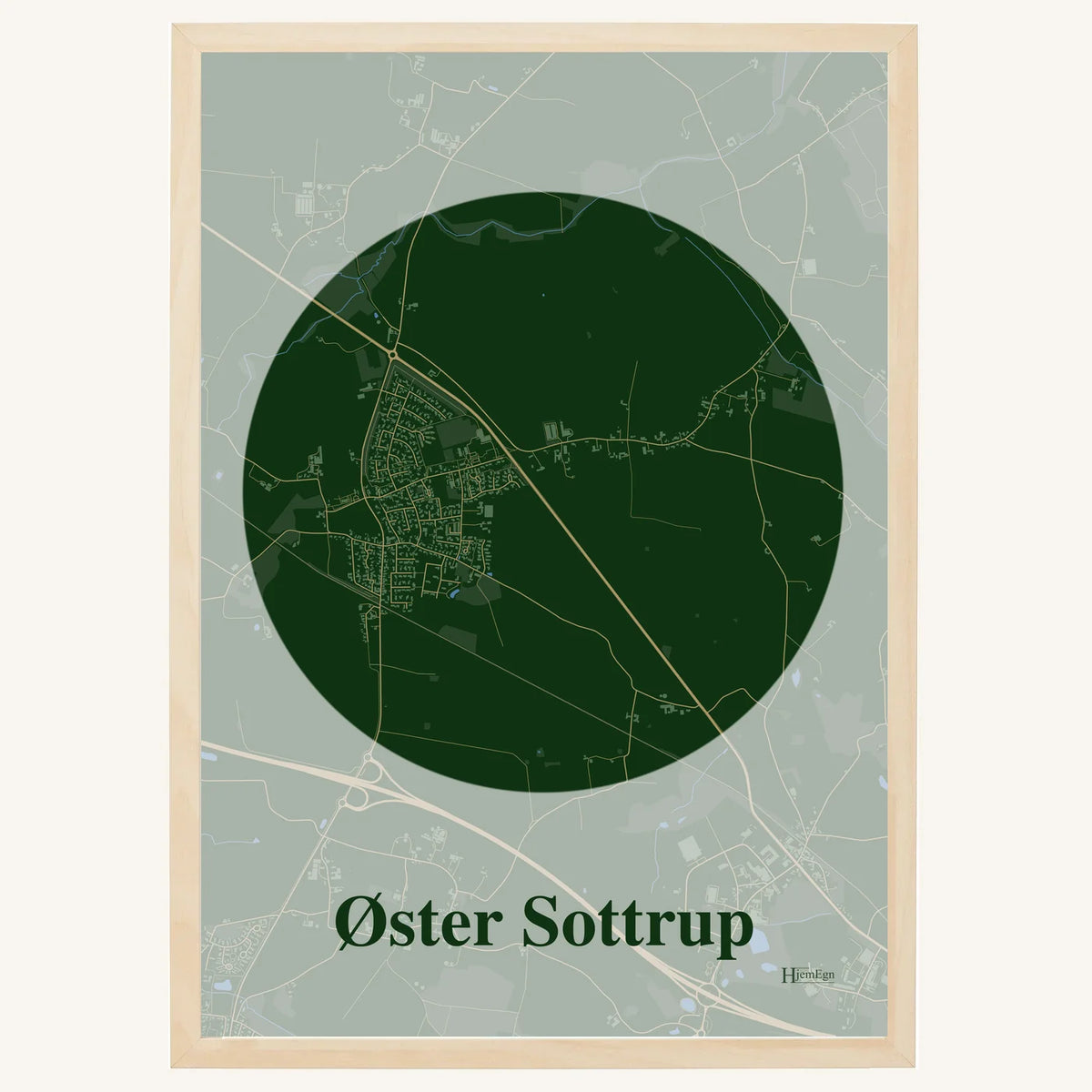 Øster Sottrup plakat – Centrum 2026 – Mørk grøn