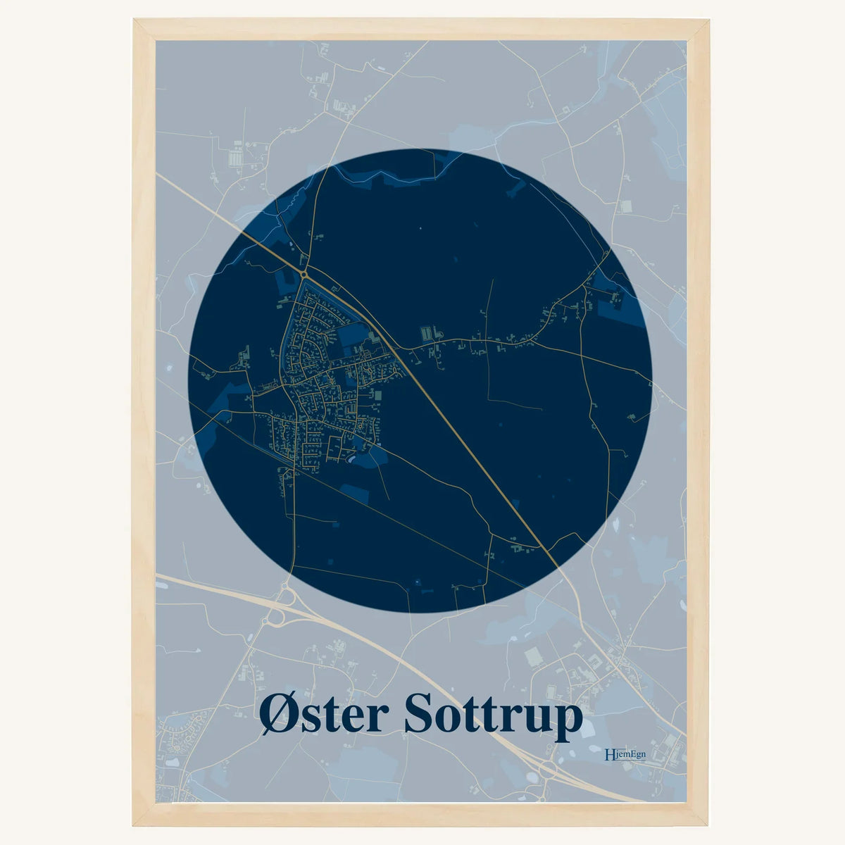 Øster Sottrup plakat – Centrum 2026 – Mørk blå