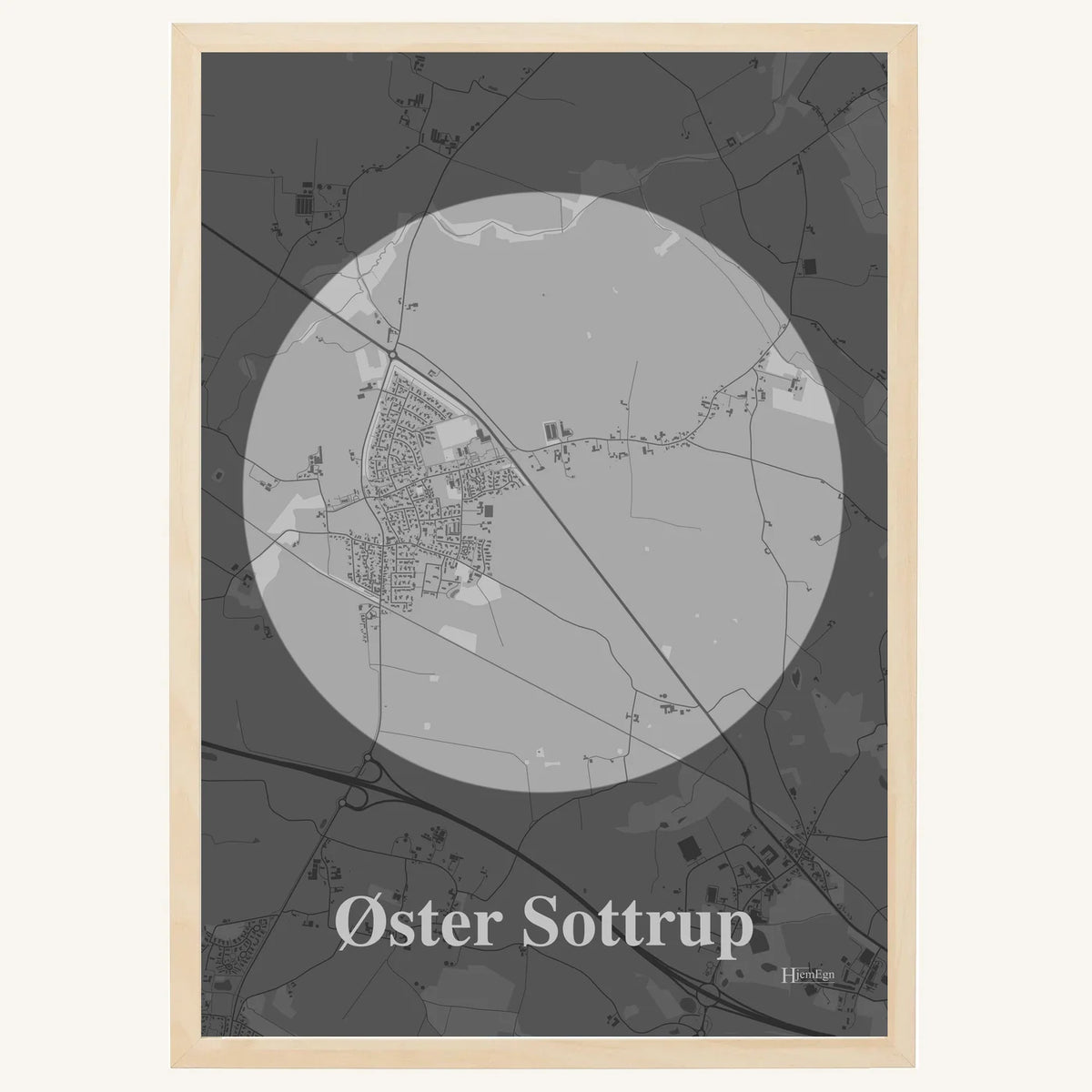 Øster Sottrup plakat – Centrum 2026 – Lys pastel grå