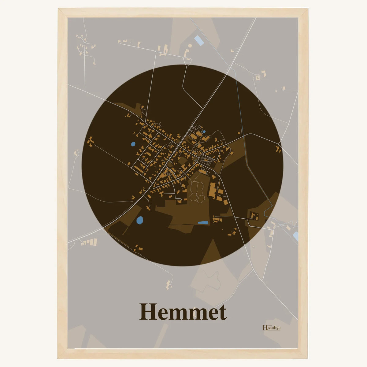 Hemmet plakat – Centrum 2026 – Mørk brun
