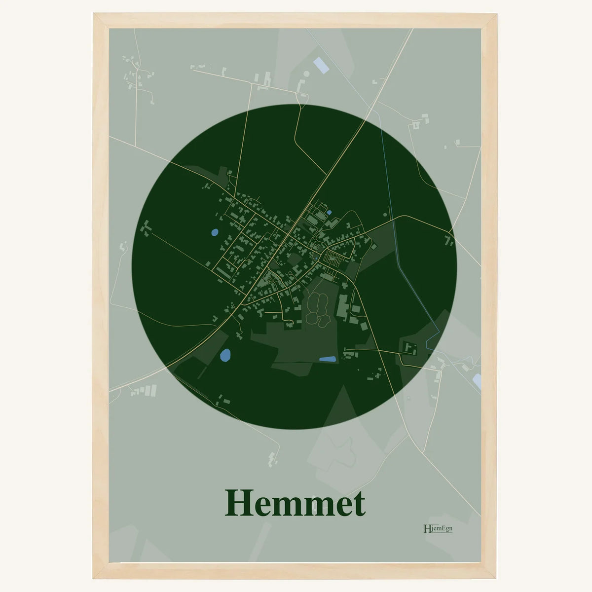 Hemmet plakat – Centrum 2026 – Mørk grøn