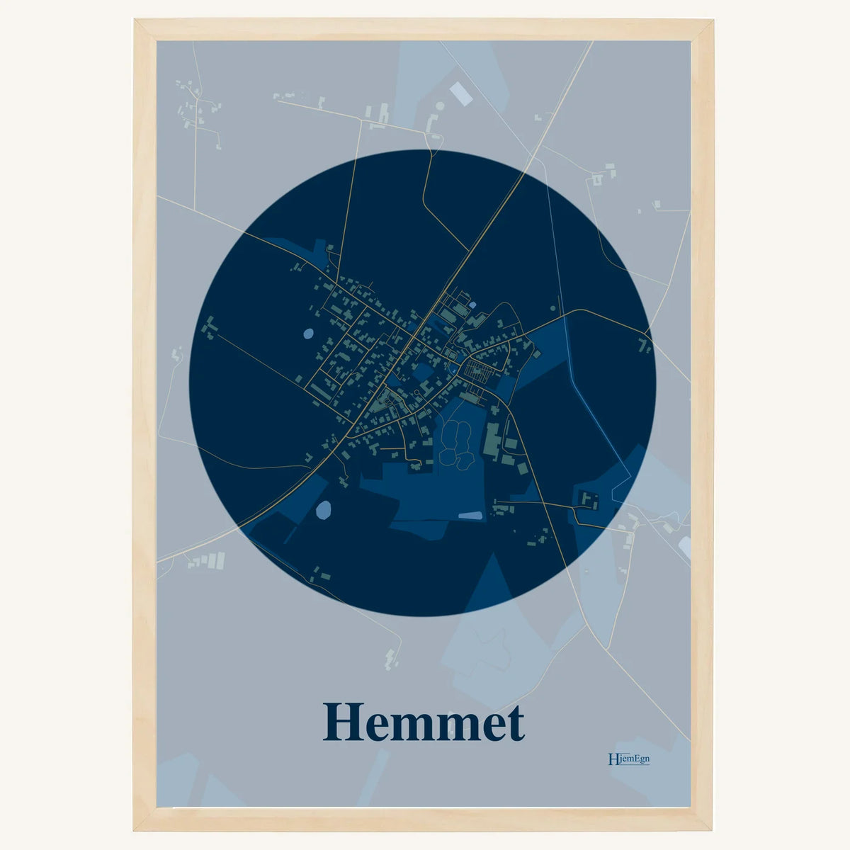 Hemmet plakat – Centrum 2026 – Mørk blå