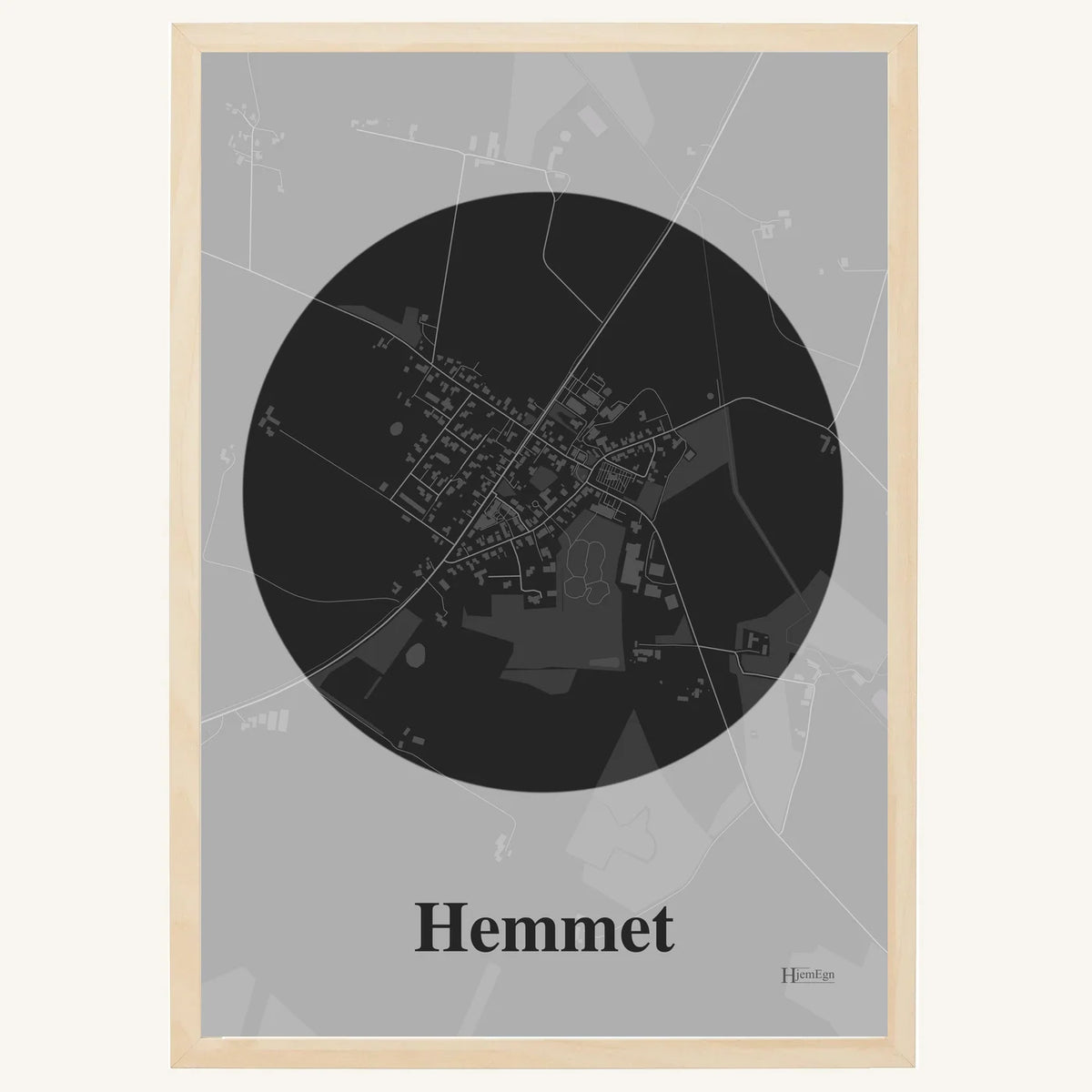 Hemmet plakat – Centrum 2026 – Mørk grå