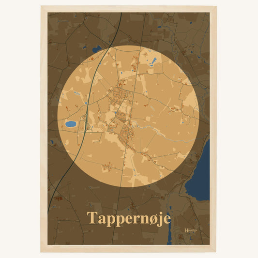 Tappernøje Plakat – Lys pastel brun