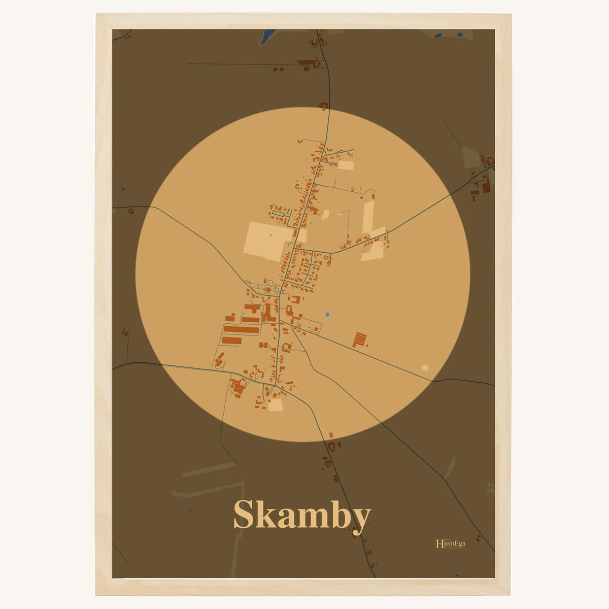 Skamby plakat – Centrum 2026 – Lys pastel brun