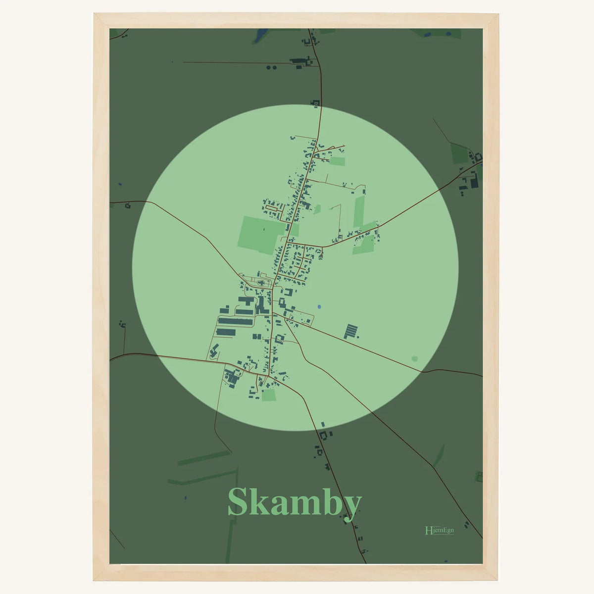 Skamby plakat – Centrum 2026 – Lys pastel grøn