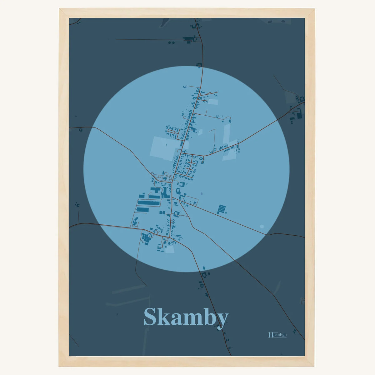 Skamby plakat – Centrum 2026 – Lys pastel blå