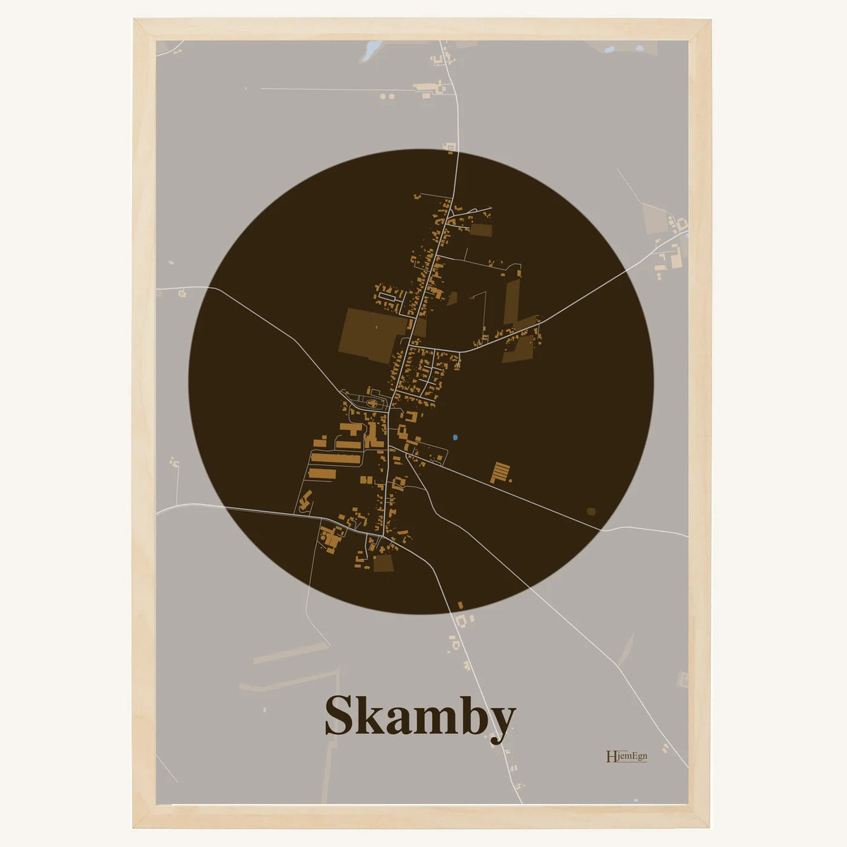 Skamby plakat – Centrum 2026 – Mørk brun