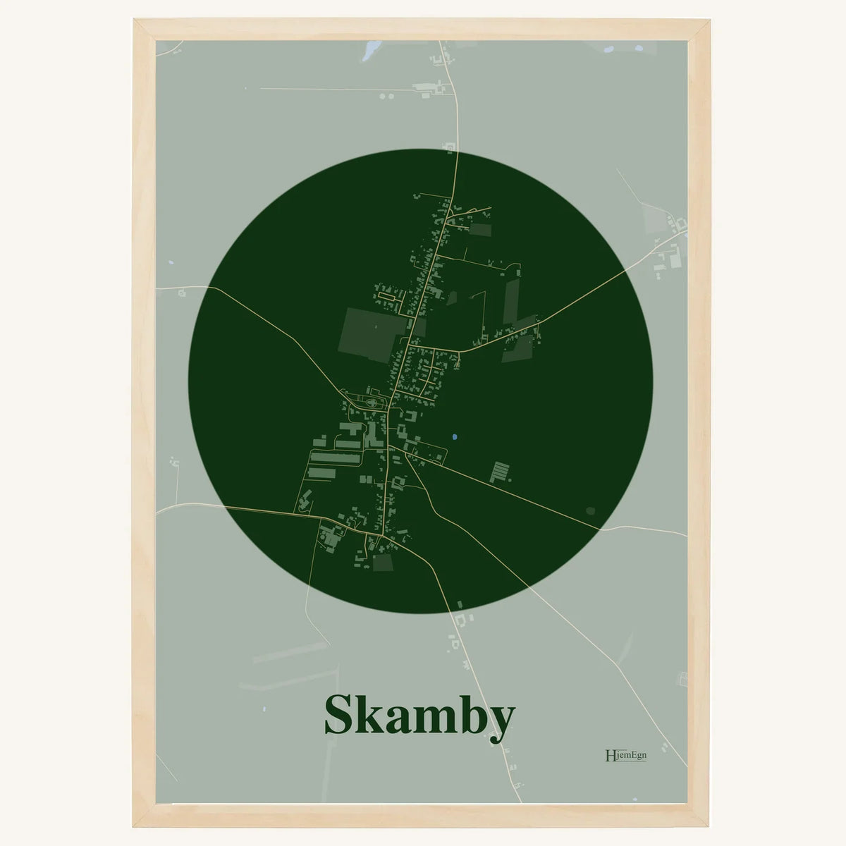 Skamby plakat – Centrum 2026 – Mørk grøn