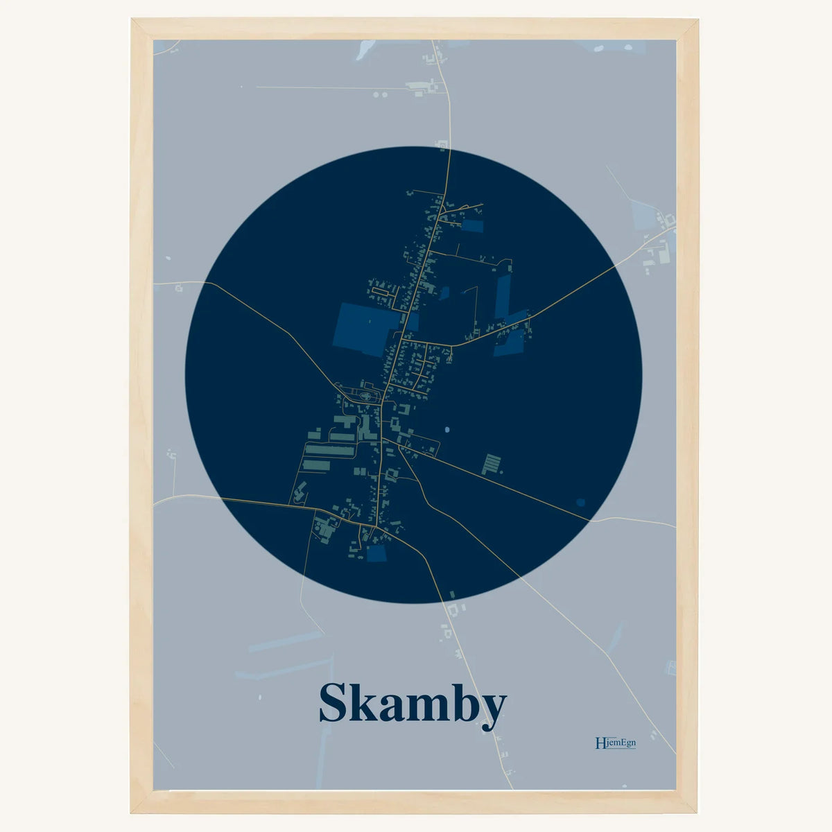Skamby plakat – Centrum 2026 – Mørk blå