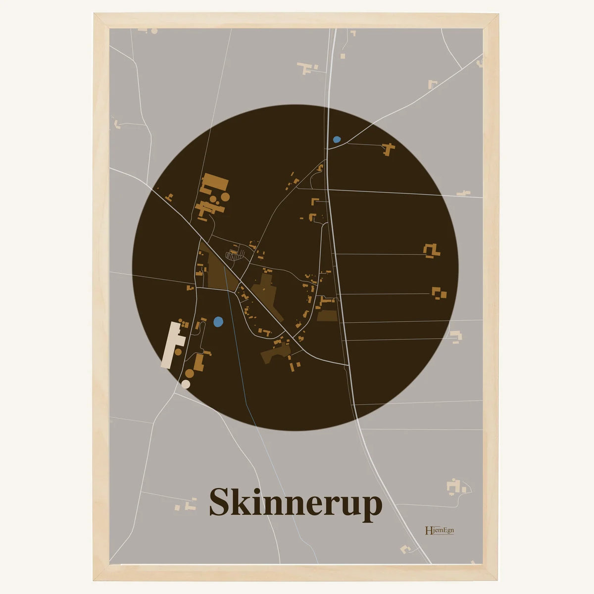 Skinnerup plakat – Centrum 2026 – Mørk brun