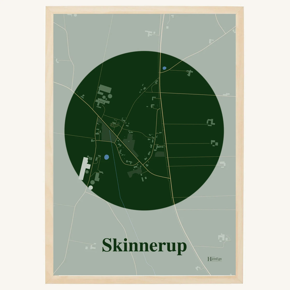 Skinnerup plakat – Centrum 2026 – Mørk grøn
