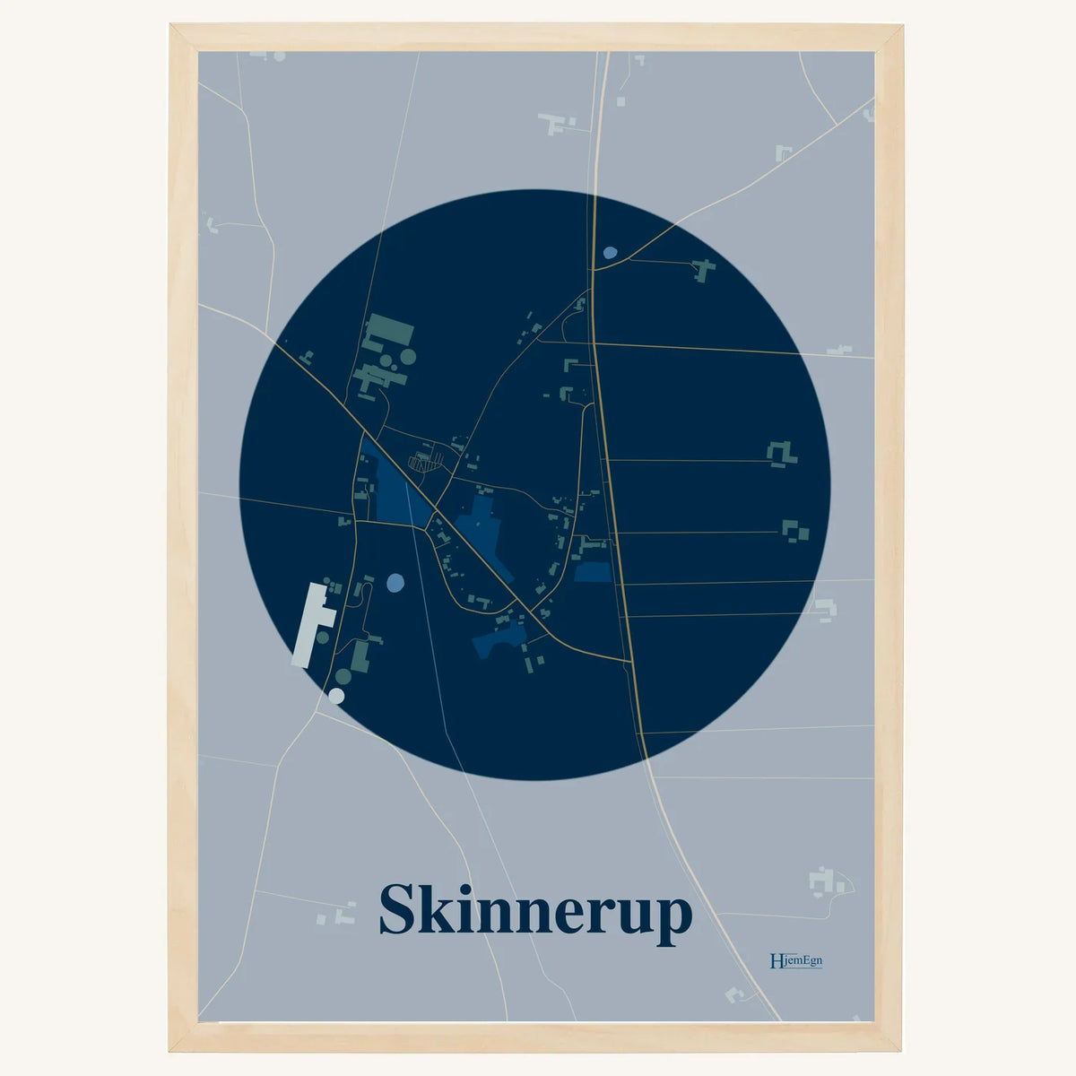 Skinnerup plakat – Centrum 2026 – Mørk blå