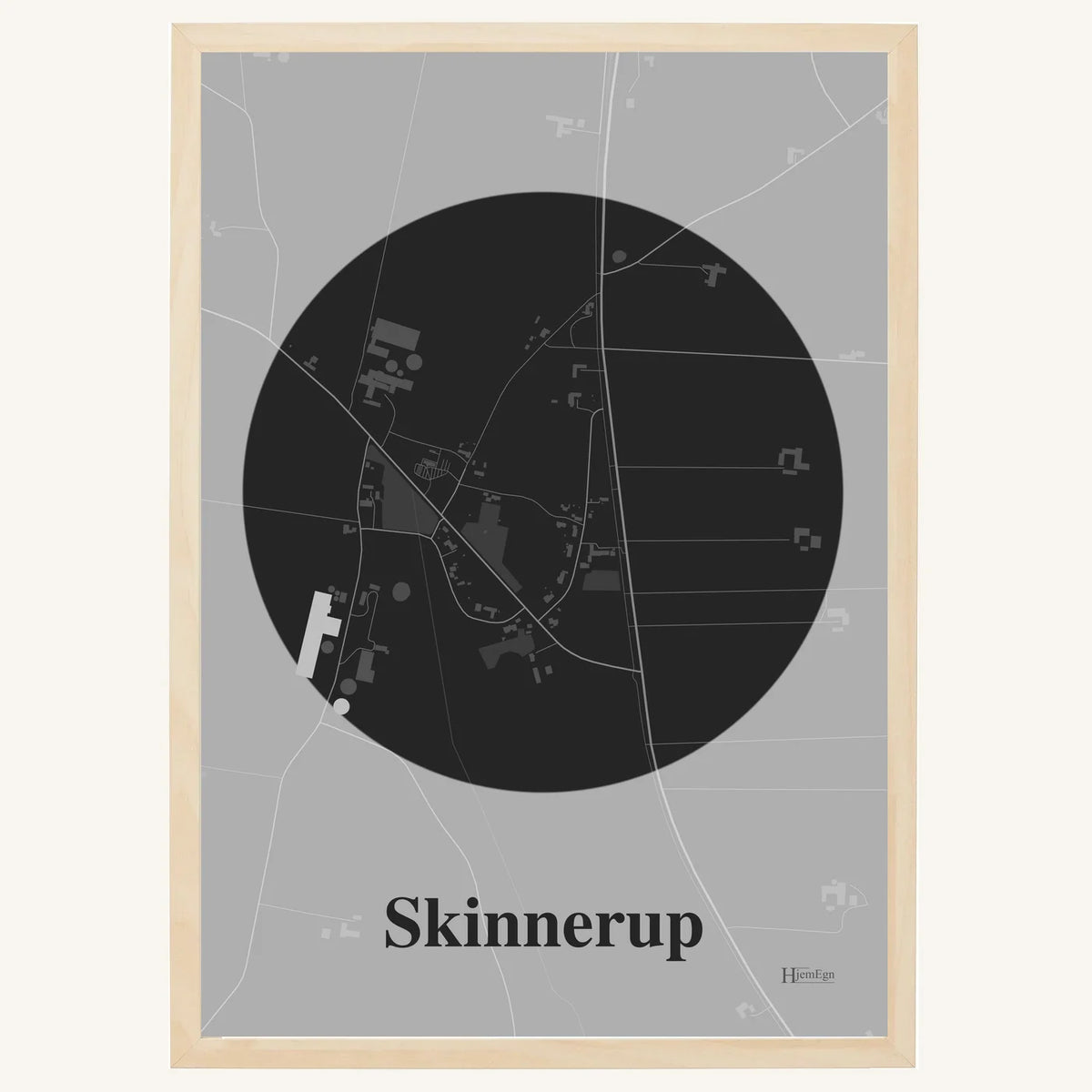 Skinnerup plakat – Centrum 2026 – Mørk grå