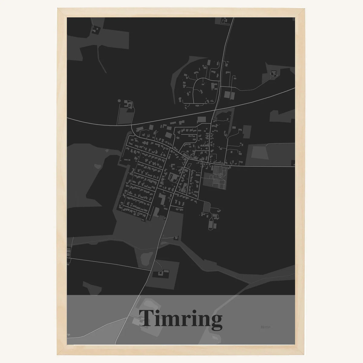 Timring plakat – Firkantet 2026 – Mørk grå