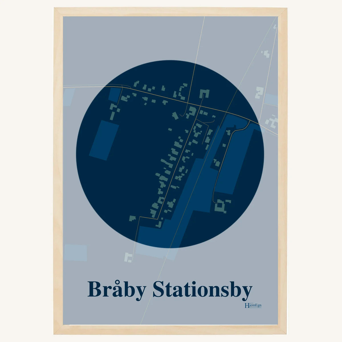 Bråby Stationsby plakat – Centrum 2026 – Mørk blå