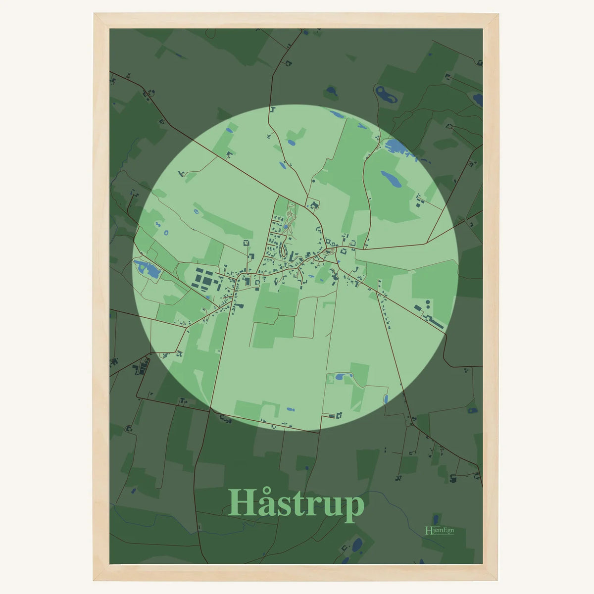 Håstrup plakat – Centrum 2026 – Lys pastel grøn