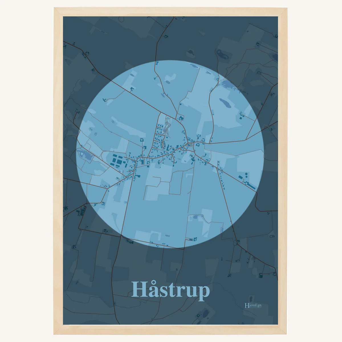 Håstrup plakat – Centrum 2026 – Lys pastel blå