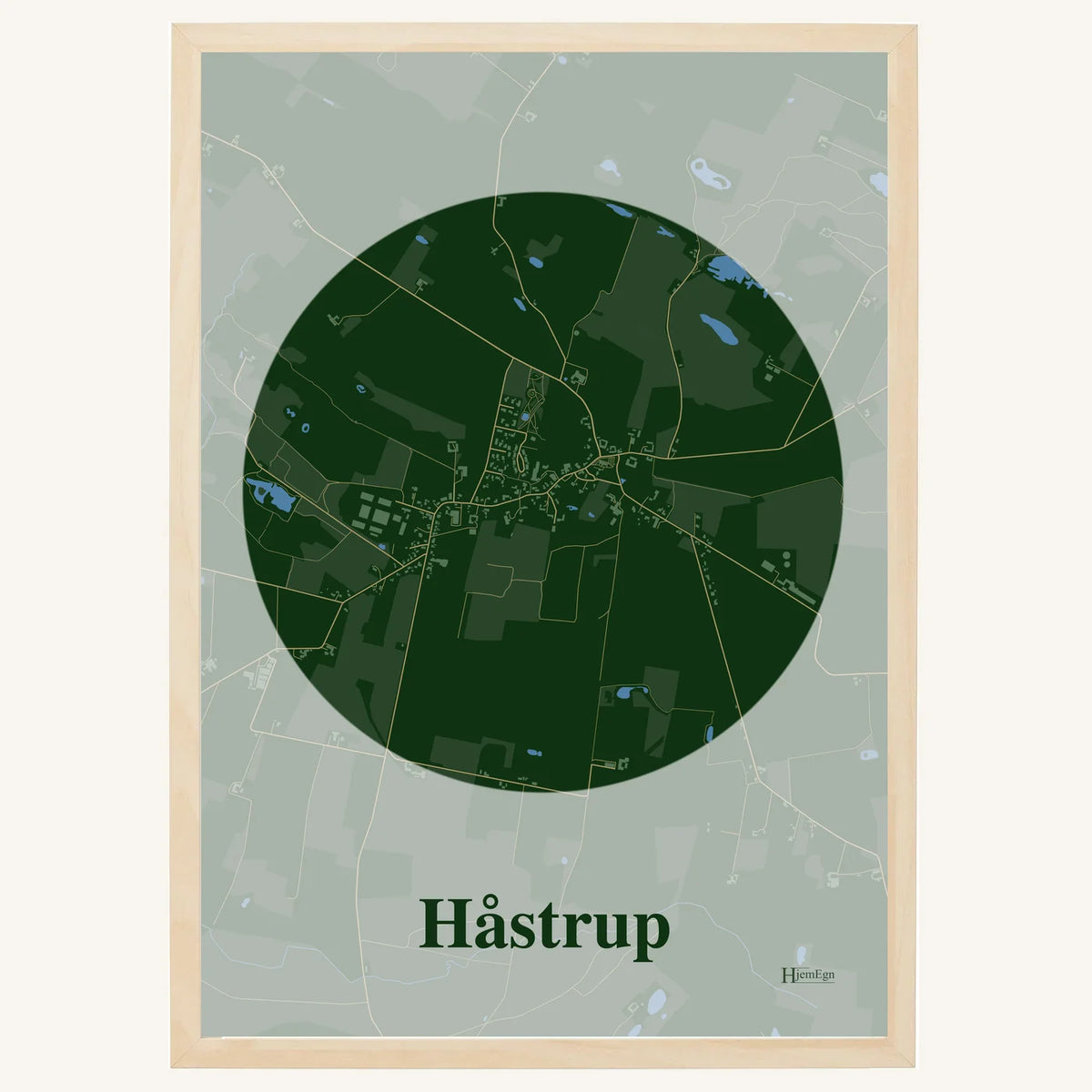 Håstrup plakat – Centrum 2026 – Mørk grøn