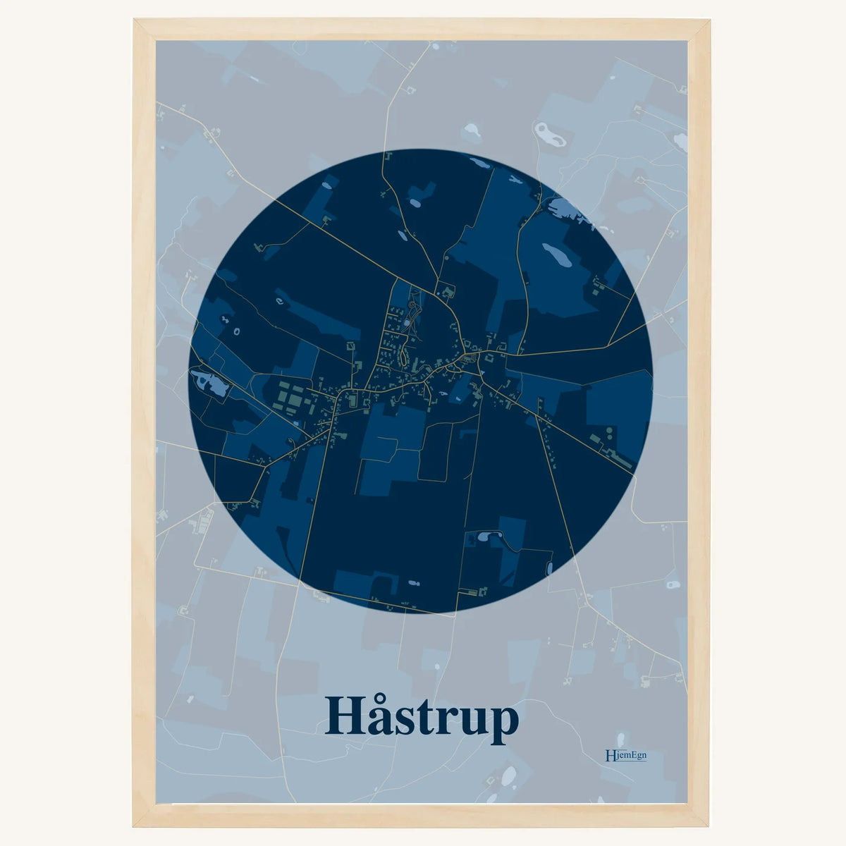 Håstrup plakat – Centrum 2026 – Mørk blå