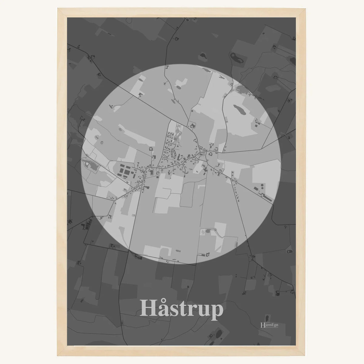 Håstrup plakat – Centrum 2026 – Lys pastel grå