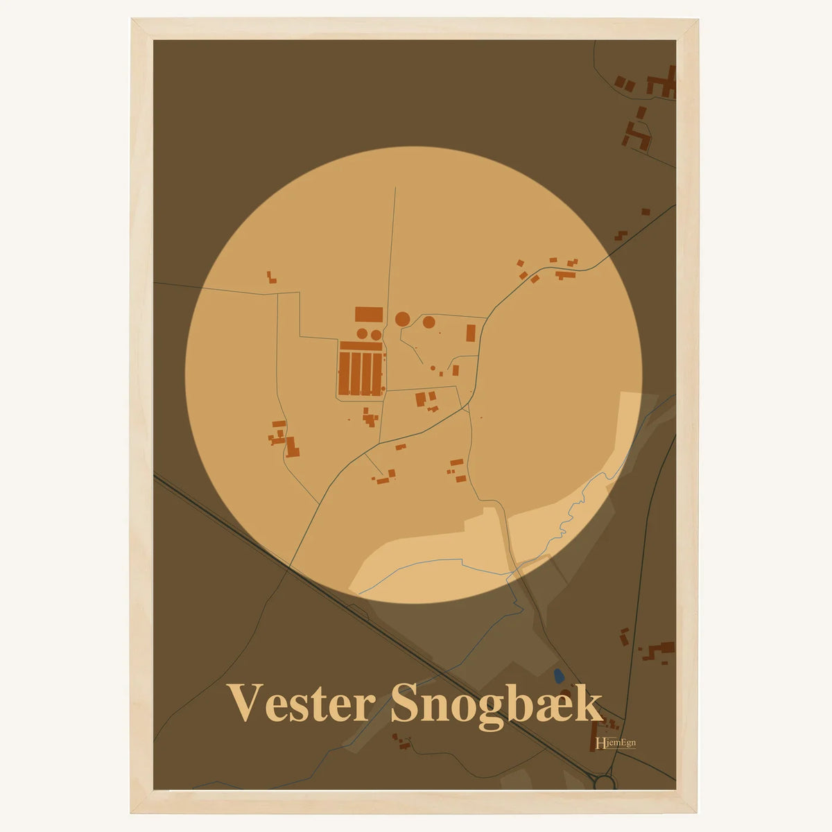 Vester Snogbæk plakat – Centrum 2026 – Lys pastel brun