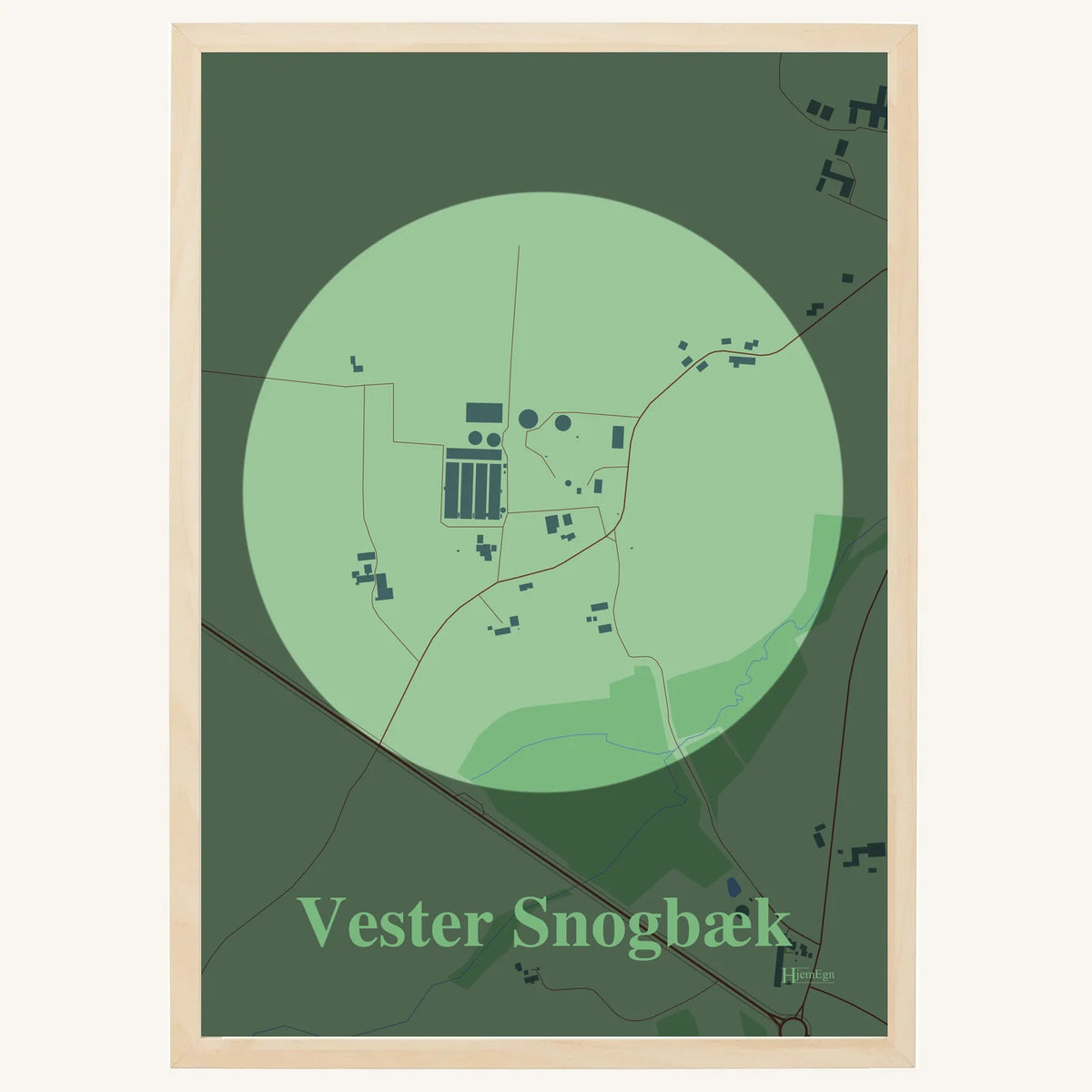 Vester Snogbæk plakat – Centrum 2026 – Lys pastel grøn