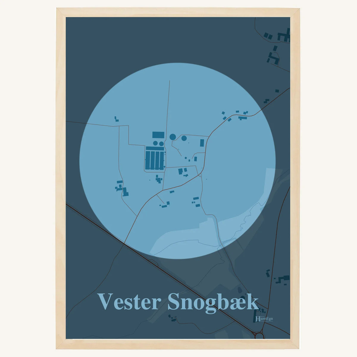 Vester Snogbæk plakat – Centrum 2026 – Lys pastel blå