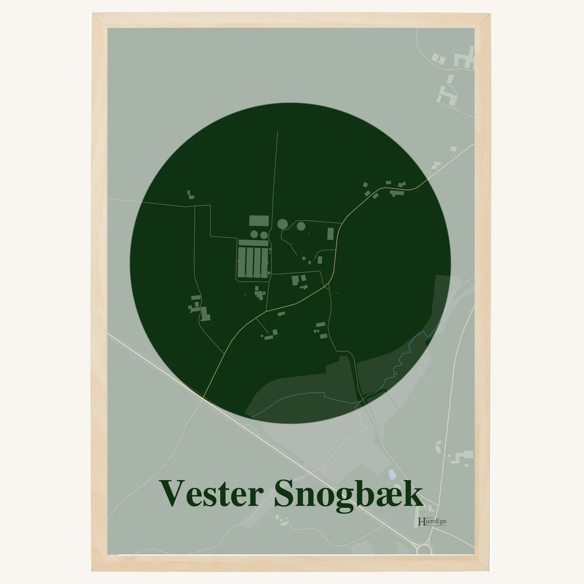 Vester Snogbæk plakat – Centrum 2026 – Mørk grøn