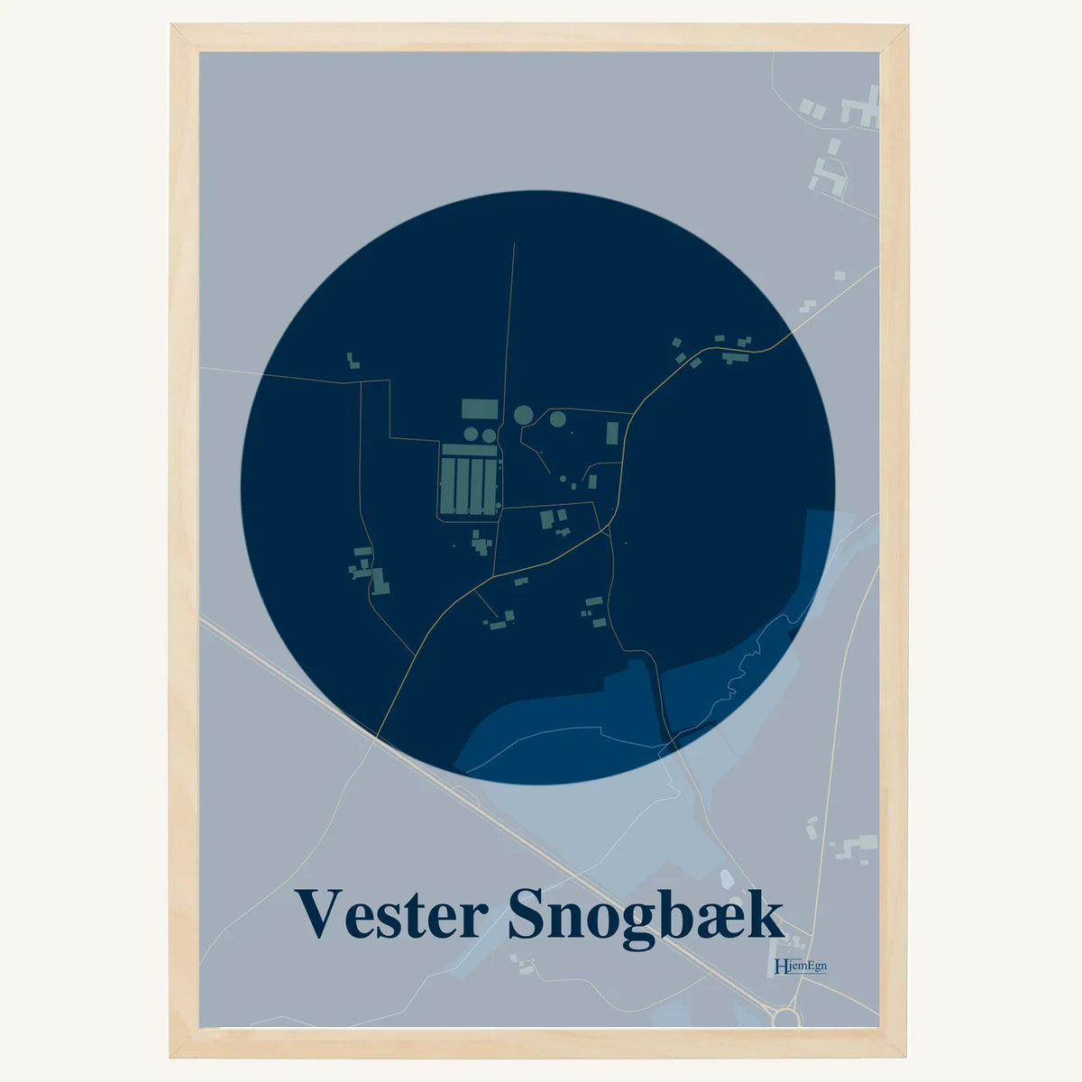 Vester Snogbæk plakat – Centrum 2026 – Mørk blå