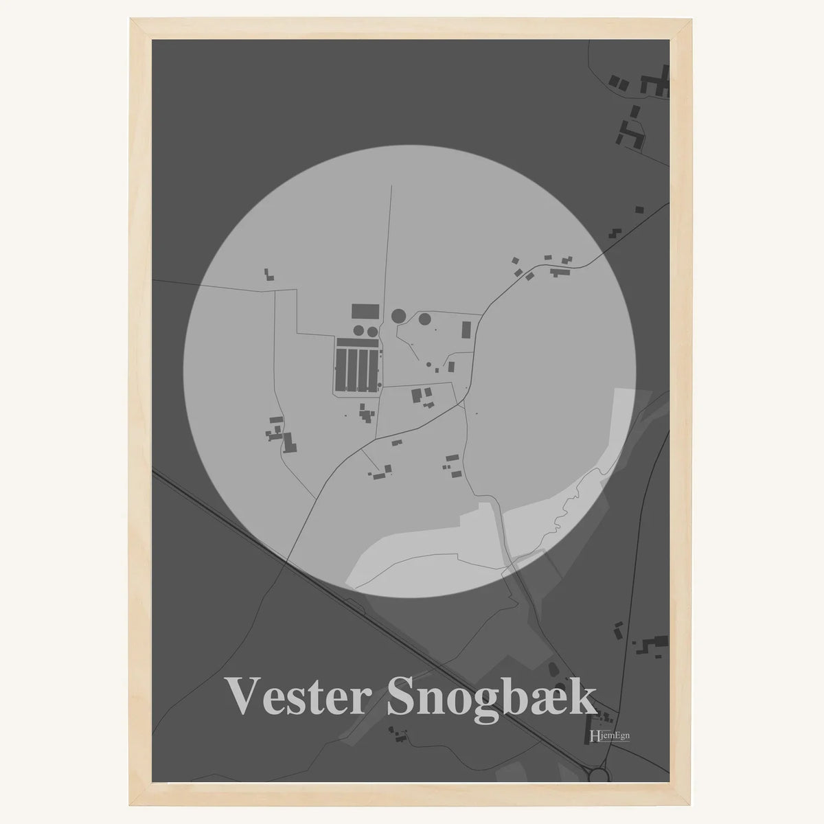 Vester Snogbæk plakat – Centrum 2026 – Lys pastel grå