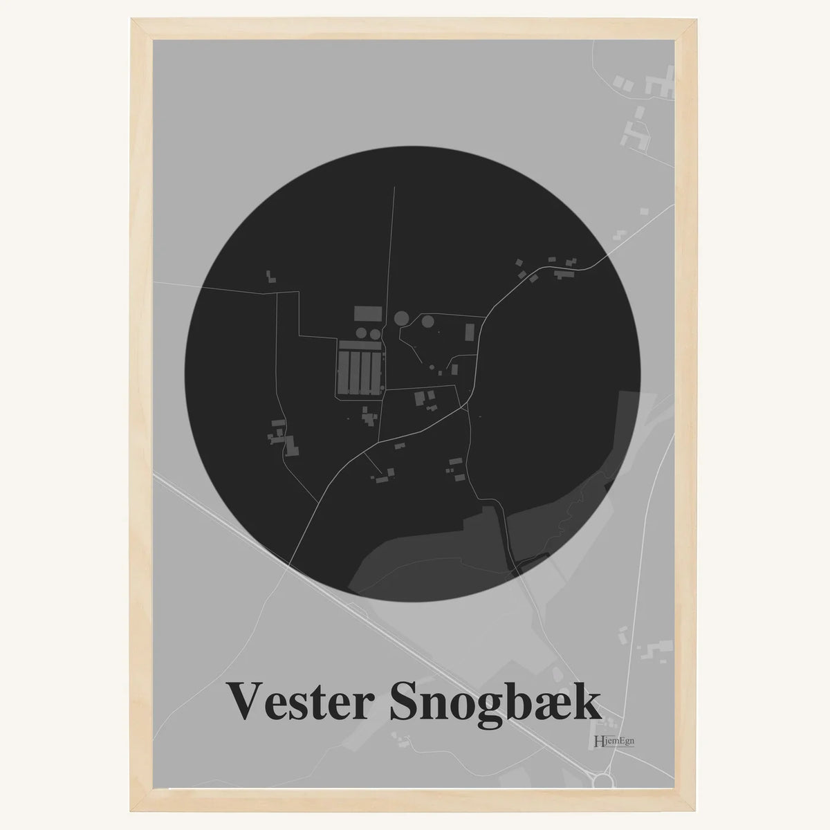 Vester Snogbæk plakat – Centrum 2026 – Mørk grå