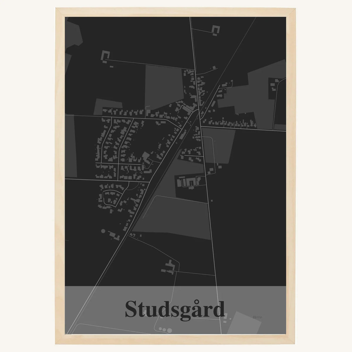 Studsgård plakat – Firkantet 2026 – Mørk grå