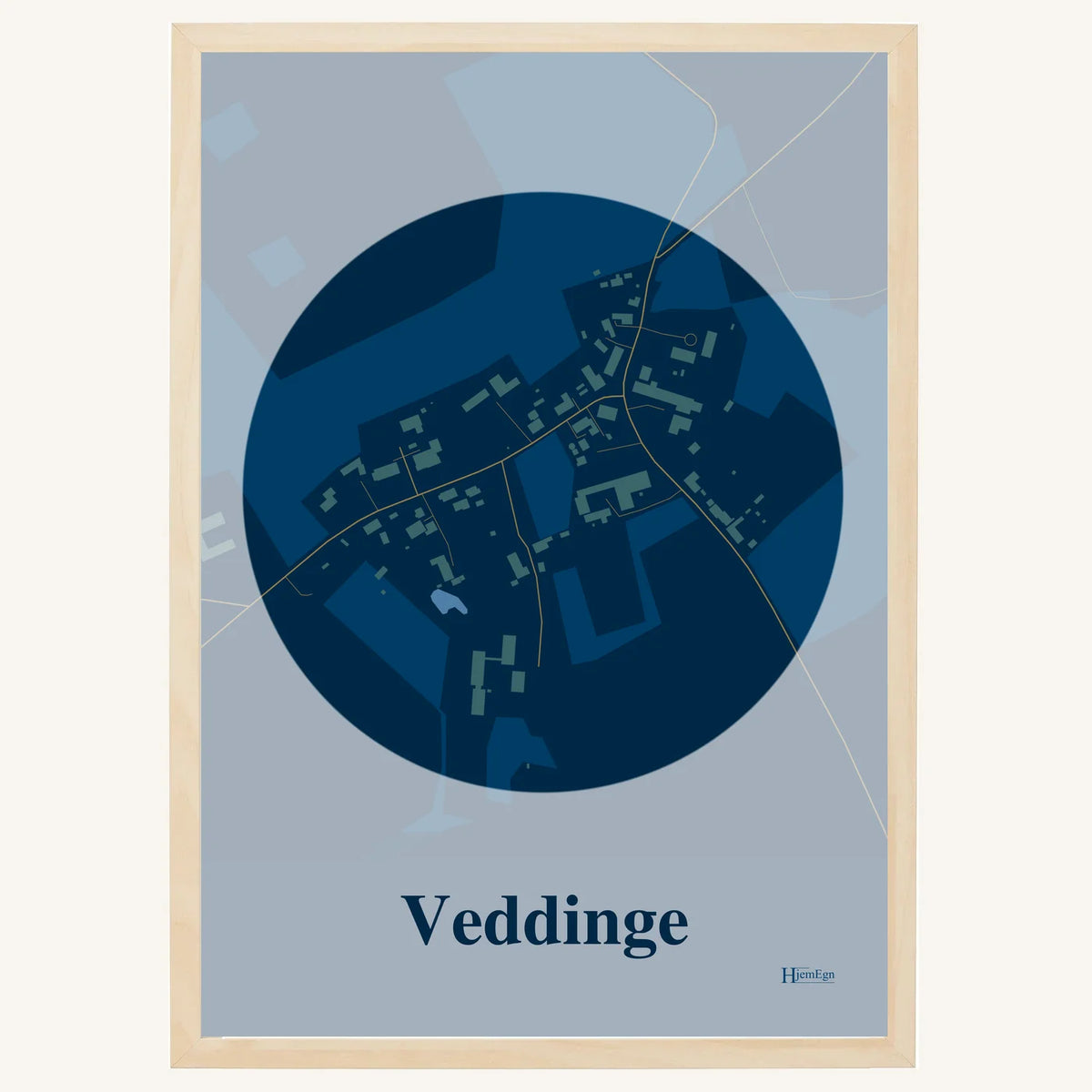 Veddinge plakat – Centrum 2026 – Mørk blå