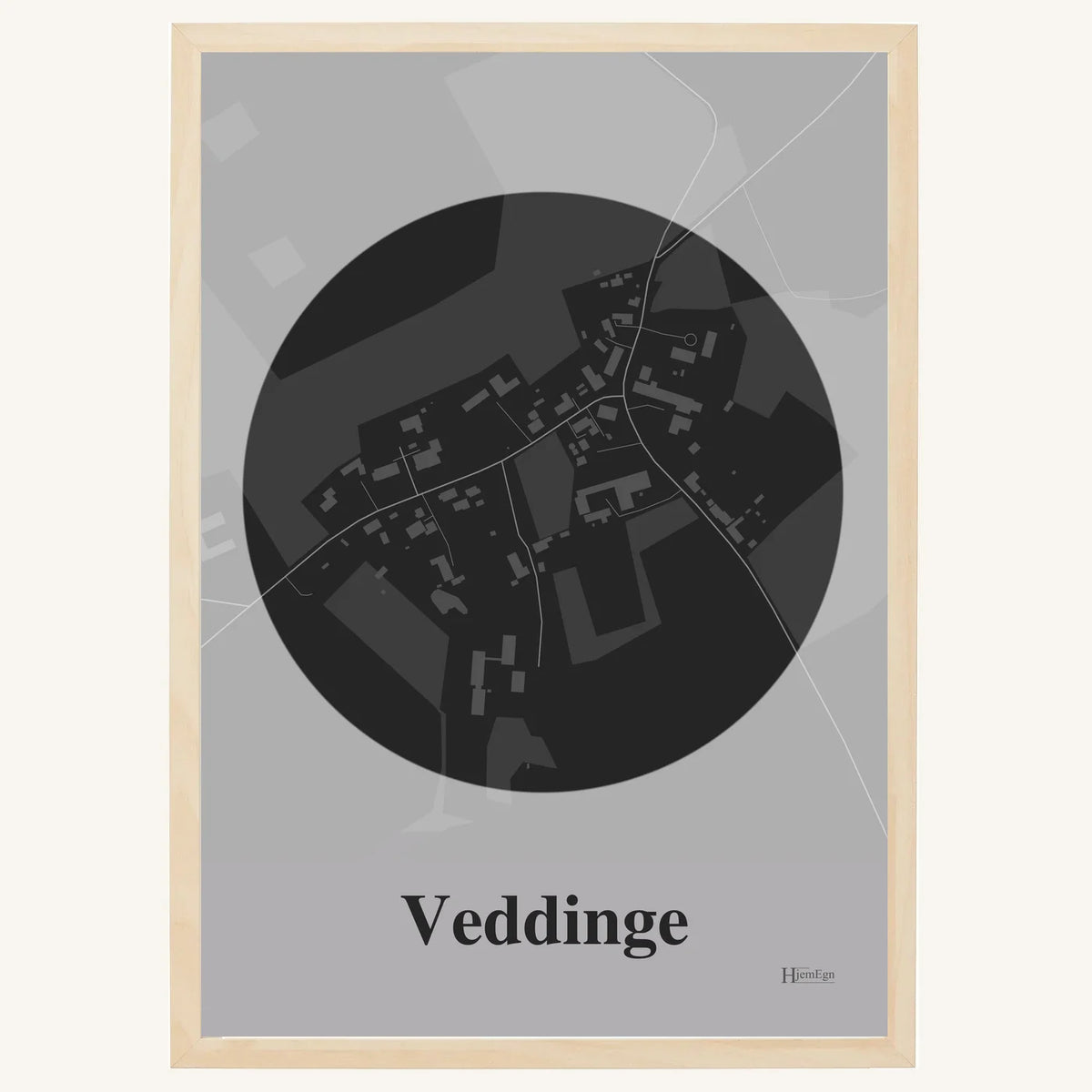 Veddinge plakat – Centrum 2026 – Mørk grå