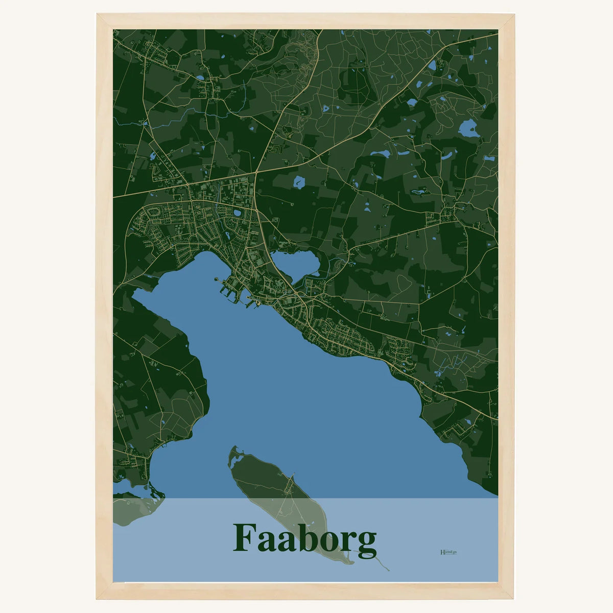 Faaborg plakat – Firkantet 2026 – Mørk grøn