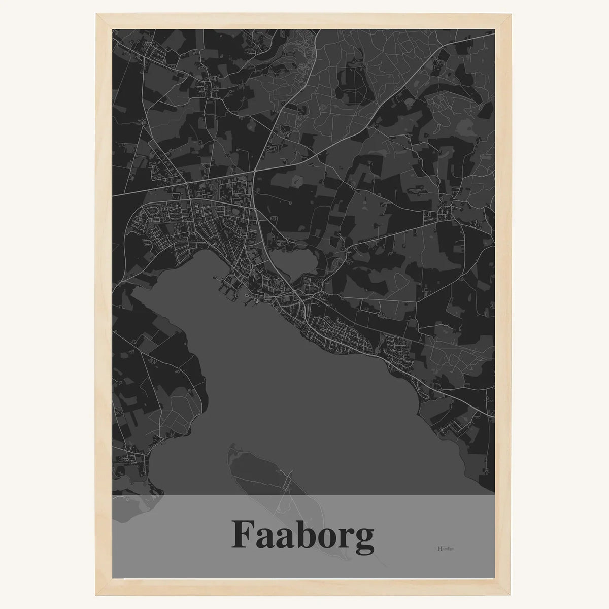 Faaborg plakat – Firkantet 2026 – Mørk grå