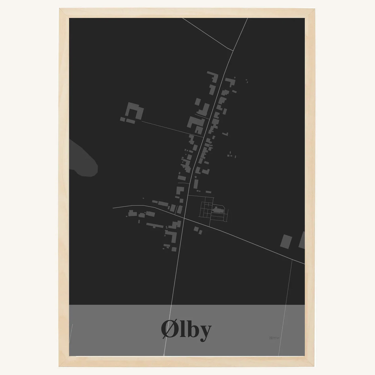 Ølby plakat – Firkantet 2026 – Mørk grå