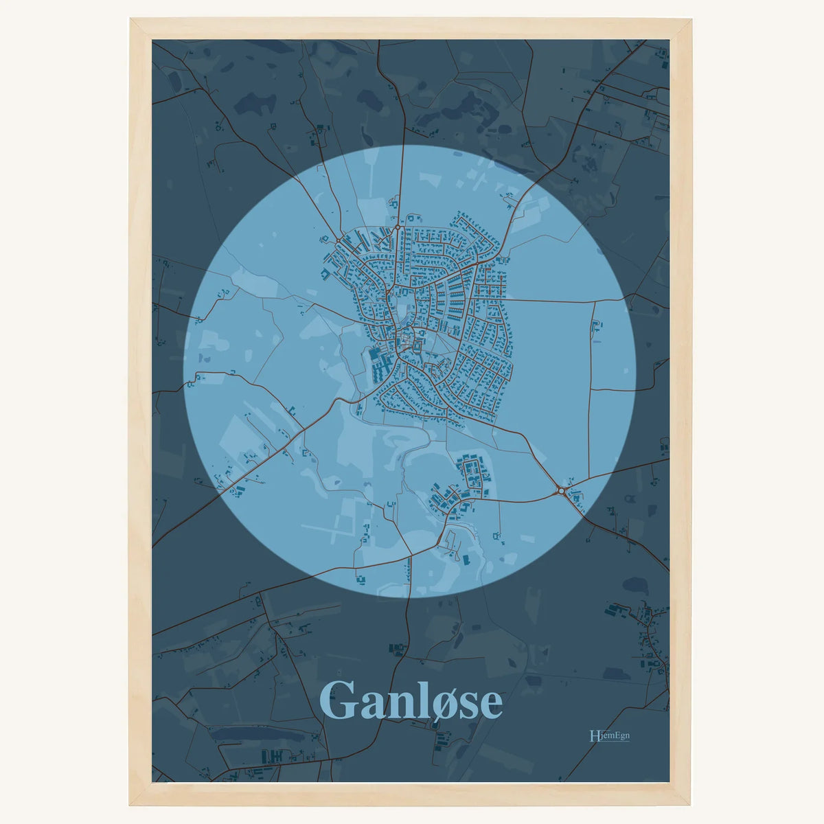 Ganløse plakat – Centrum 2026 – Lys pastel blå