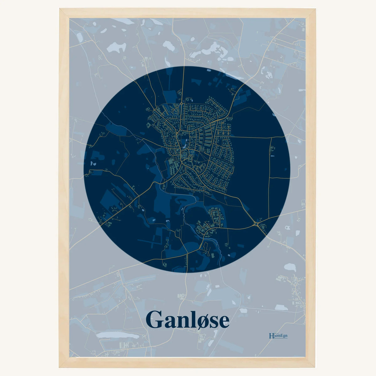 Ganløse plakat – Centrum 2026 – Mørk blå