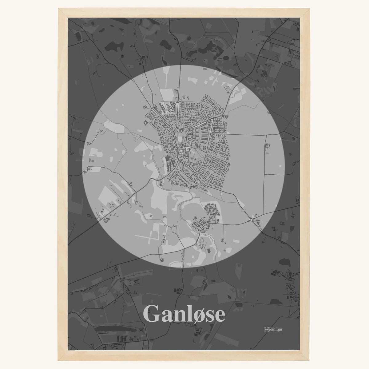 Ganløse plakat – Centrum 2026 – Lys pastel grå