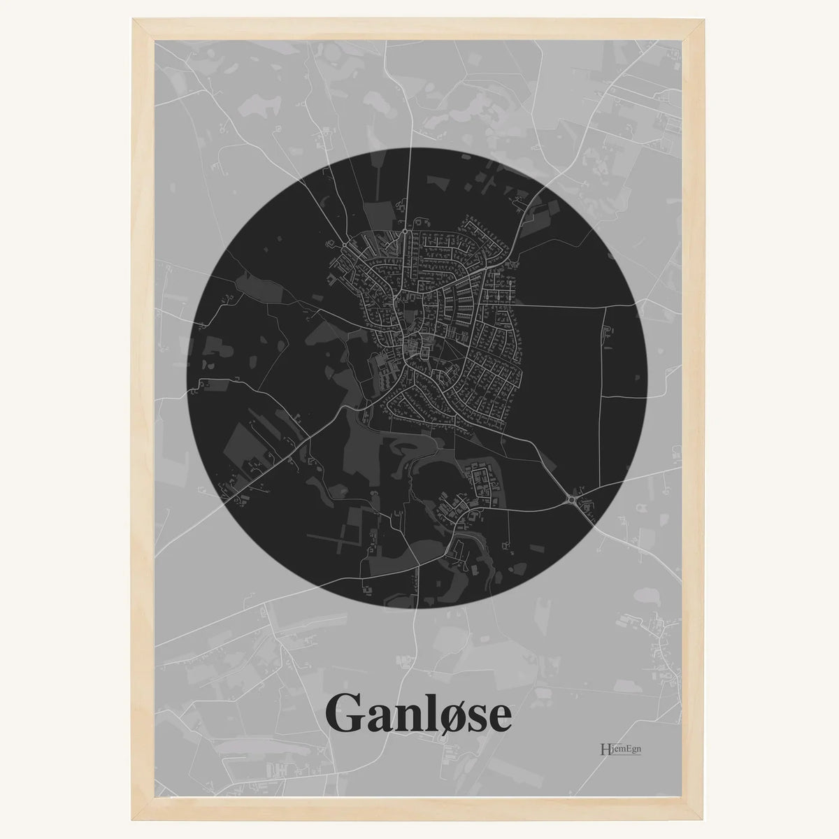 Ganløse plakat – Centrum 2026 – Mørk grå