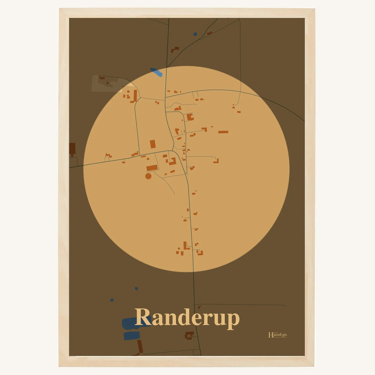 Randerup plakat – Centrum 2026 – Lys pastel brun