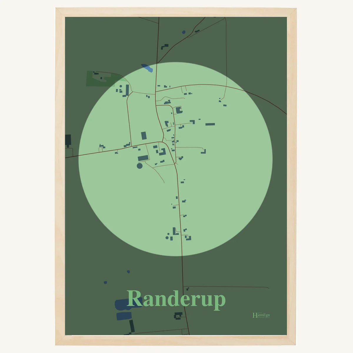 Randerup plakat – Centrum 2026 – Lys pastel grøn