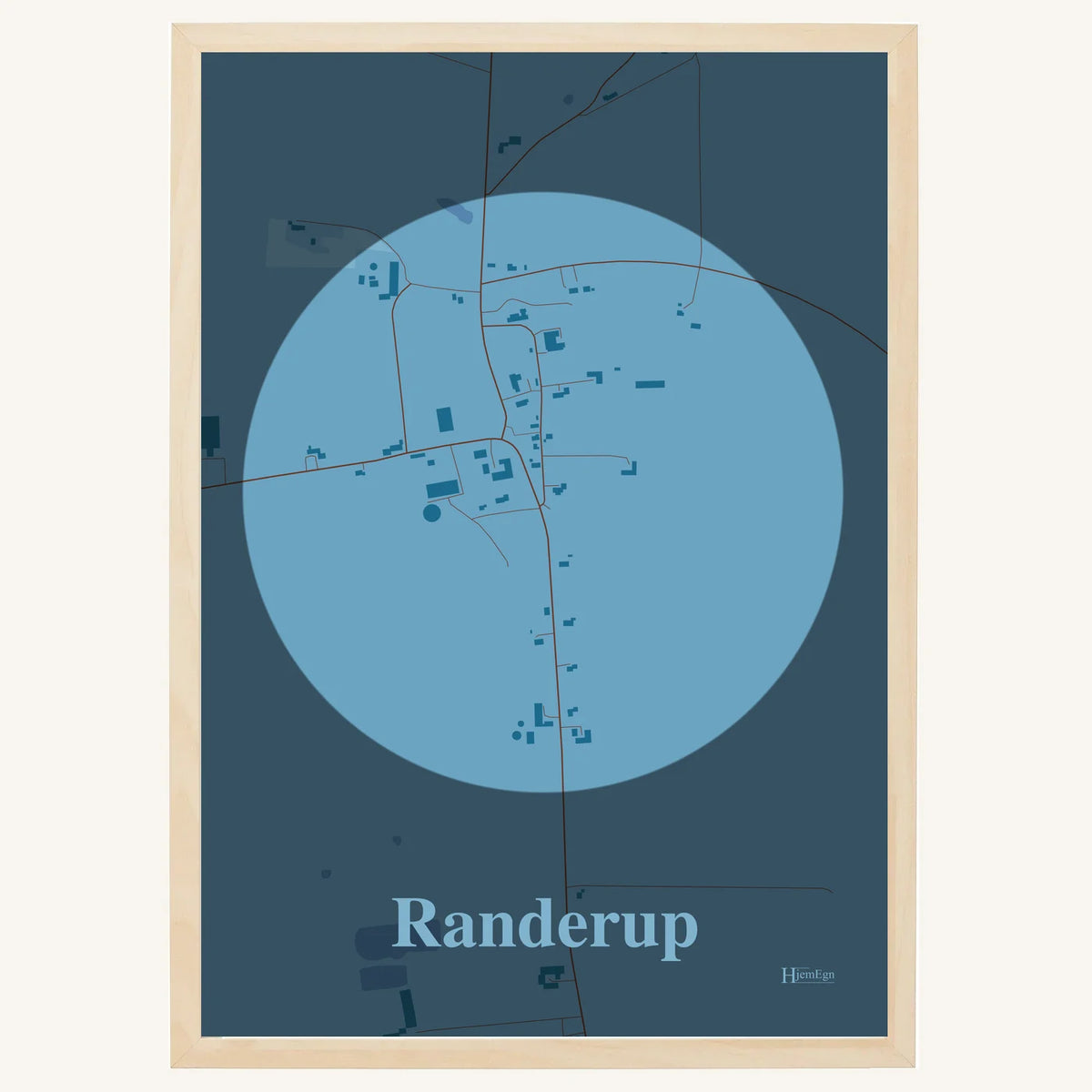 Randerup plakat – Centrum 2026 – Lys pastel blå