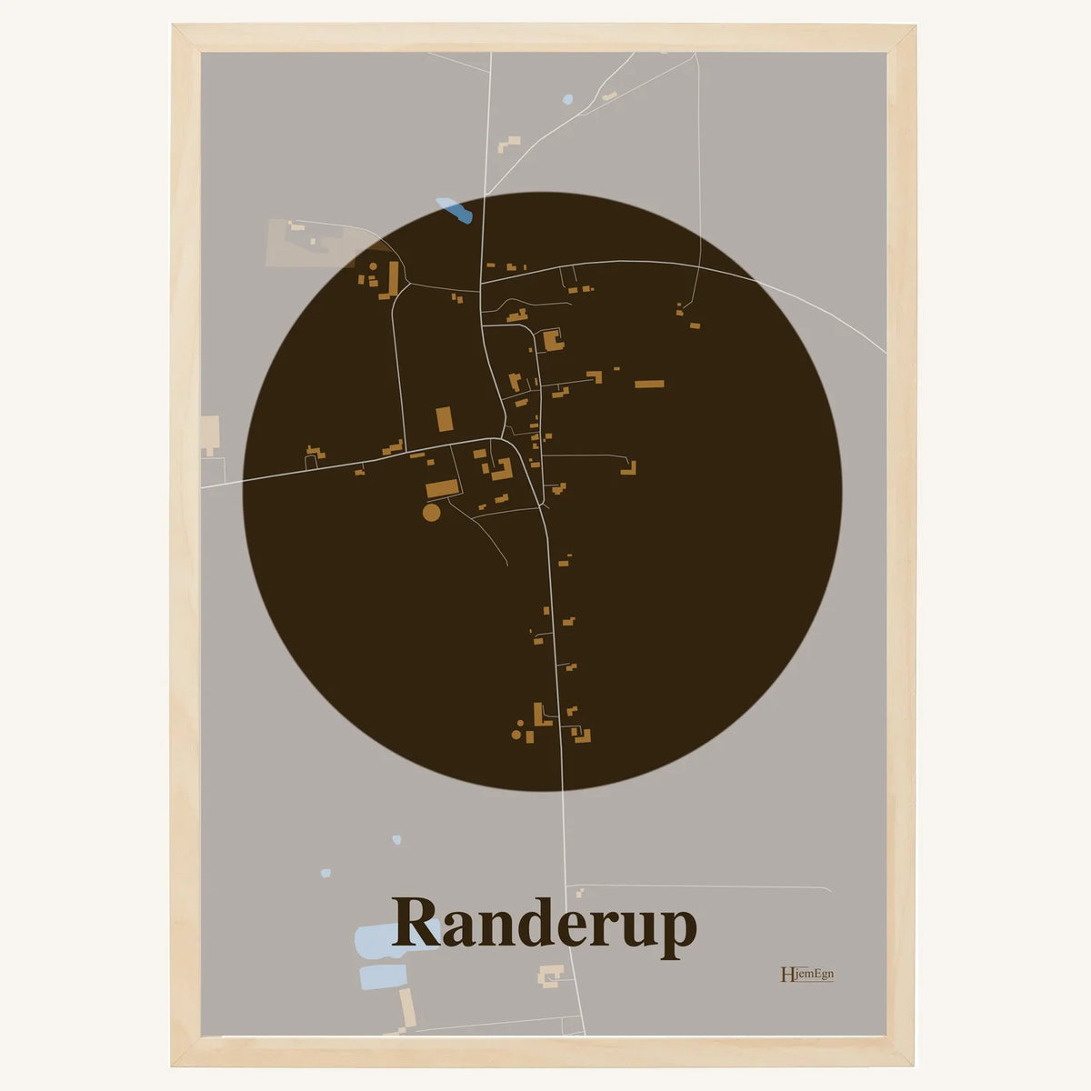 Randerup plakat – Centrum 2026 – Mørk brun