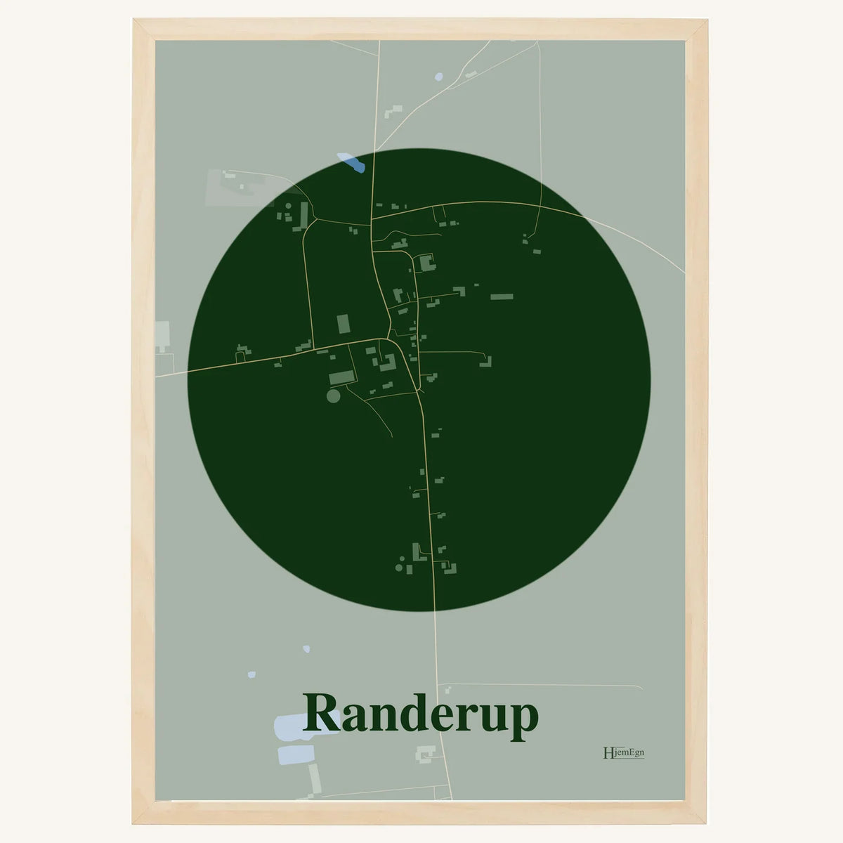 Randerup plakat – Centrum 2026 – Mørk grøn