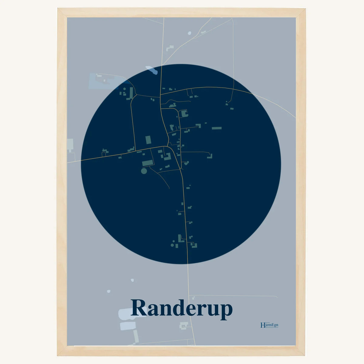 Randerup plakat – Centrum 2026 – Mørk blå