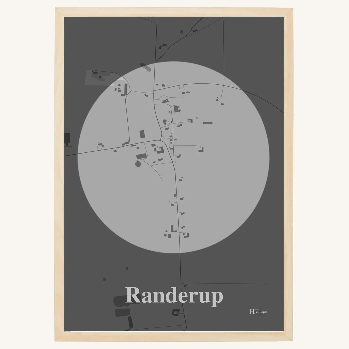 Randerup plakat – Centrum 2026 – Lys pastel grå