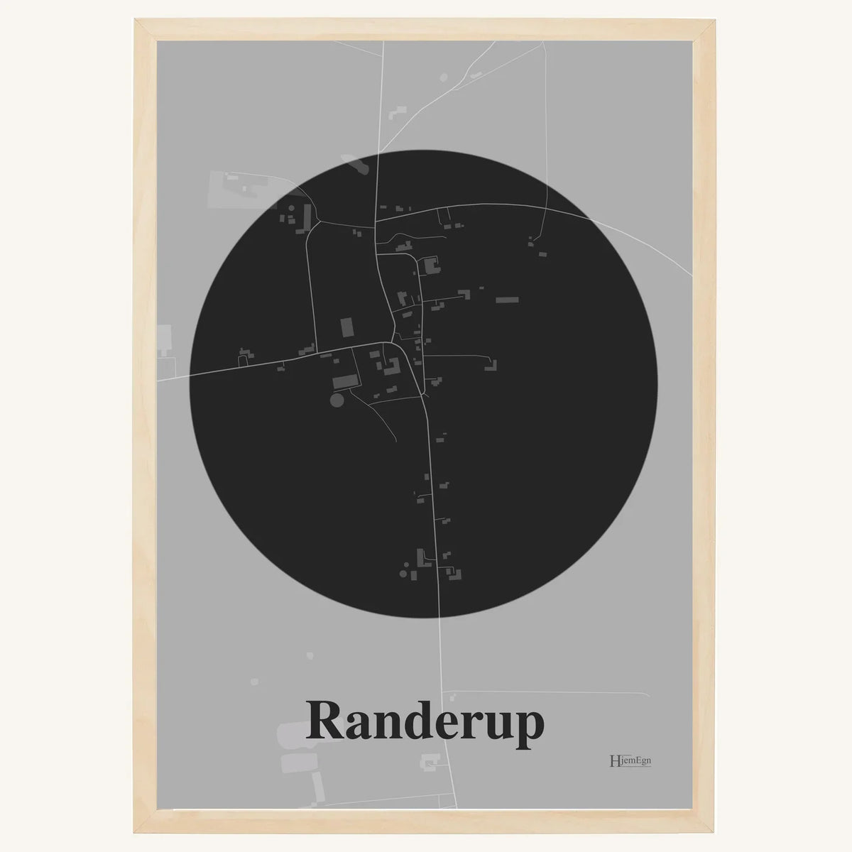 Randerup plakat – Centrum 2026 – Mørk grå